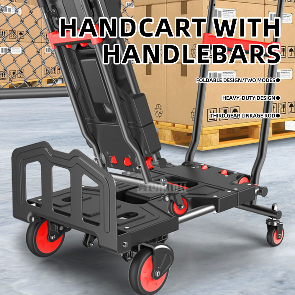 Outdoor Camping Trolley - 다기능 야외 캠핑 접이식 카트, 휴대용