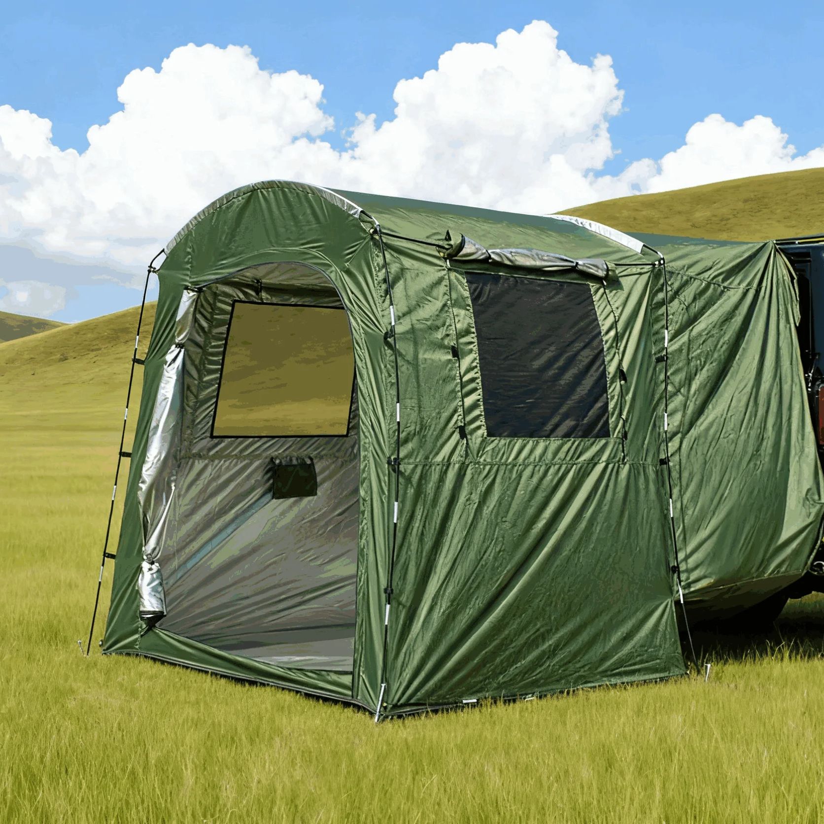Outdoor Camping Van Tent - 야외 트렁크 확장 텐트 4인용 범용