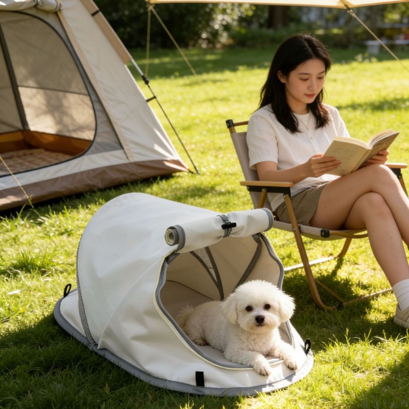 접이식 팝업 강아지 캐빈 텐트 방수 내마모성 옥스포드  - Outdoor Camping Dog Bed 리뷰 및 가격