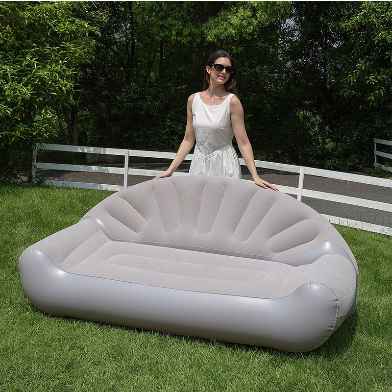 부채 모양의 2인용 플록 에어 소파, 야외용 에어 라운 - Bed Outdoor Camping 리뷰 및 가격