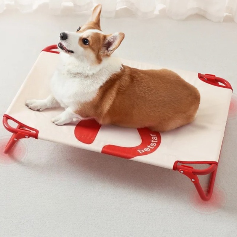 중형견용 접이식 개 침대 - 통기성 메쉬가 있는 휴대용 - Outdoor Camping Dog Bed 리뷰 및 가격