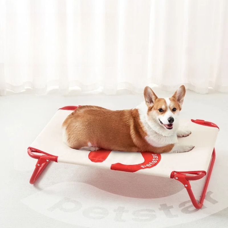 중형견용 접이식 개 침대 - 통기성 메쉬가 있는 휴대용 - Outdoor Camping Dog Bed 리뷰 및 가격