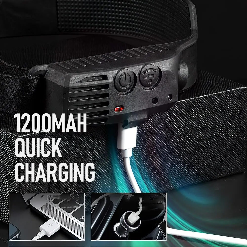 COB LED 손전등 USB 충전식 핸드 스윕 센서 헤 - Outdoor Camping Trolley 리뷰 및 가격
