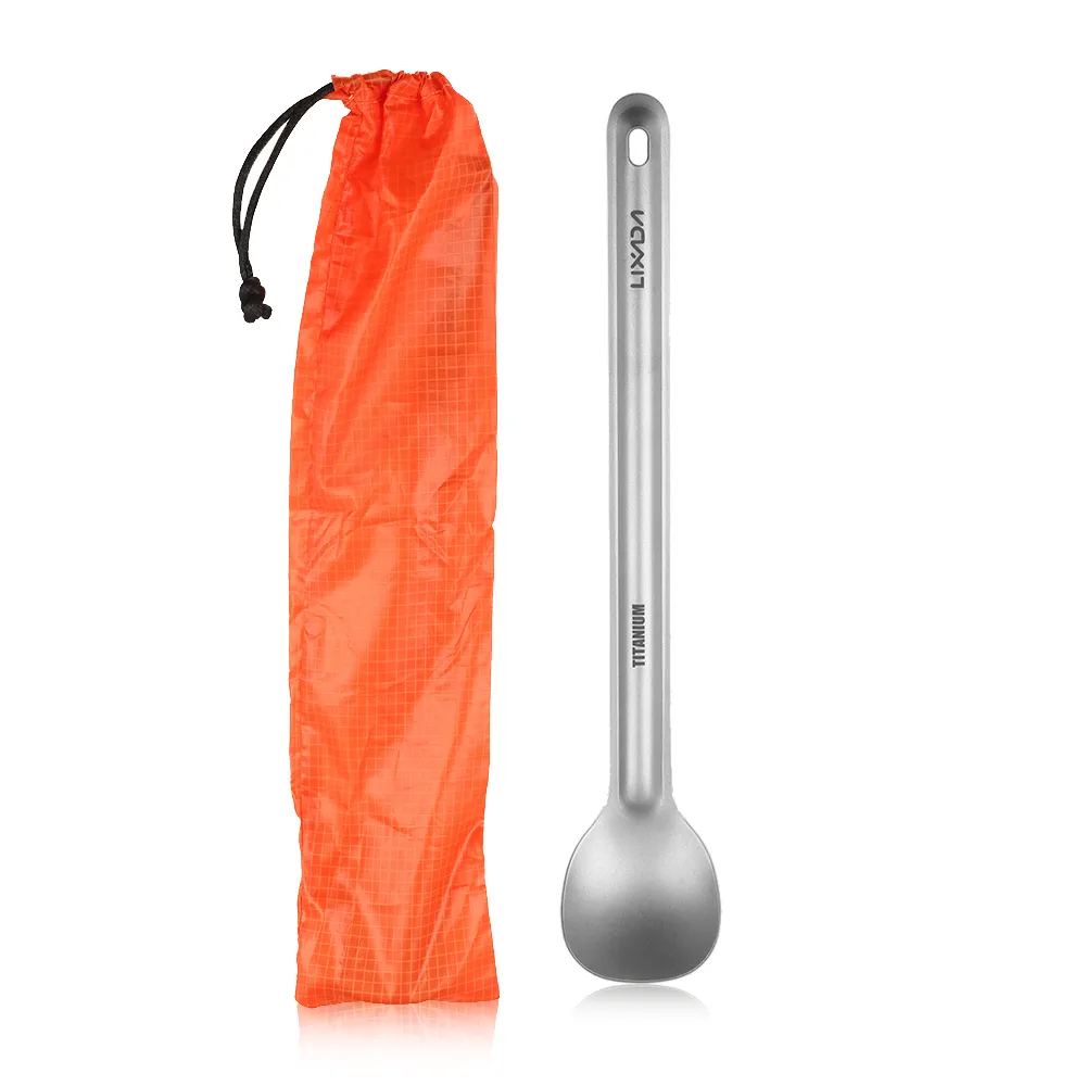 Lixada 티타늄 긴 손잡이 스푼, 야외 휴대용 저녁 - Outdoor Camping Dining Set 리뷰 및 가격